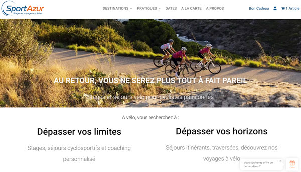 Refonte du site e-commerce de Sport Azur